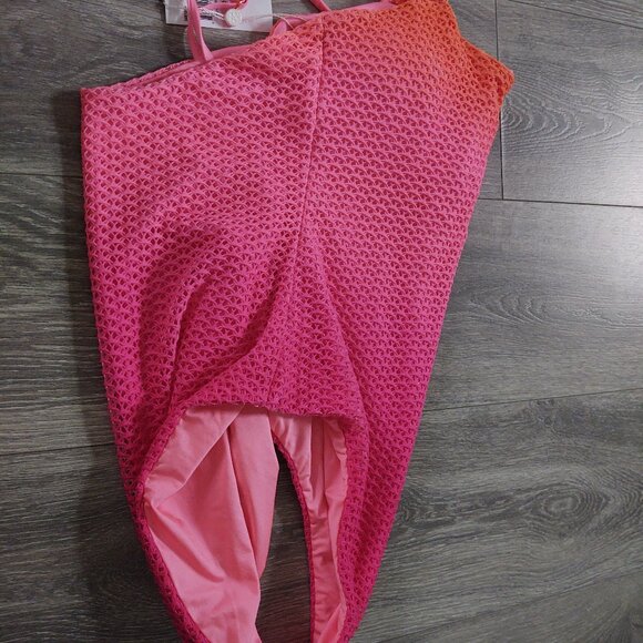NWT Trina Turk Swim & Spa Collection Ombre Openwork Overlay One Piece Swimsuit - Picture 5 of 16
